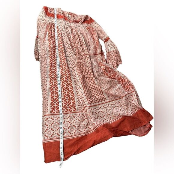 WARM NY 2017 Runway Bell Flare Sleeve Bohemian dress Size Small - Picture 11 of 16